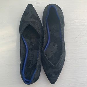 Rothy’s Point Gray Camo flat. Size 6.5.